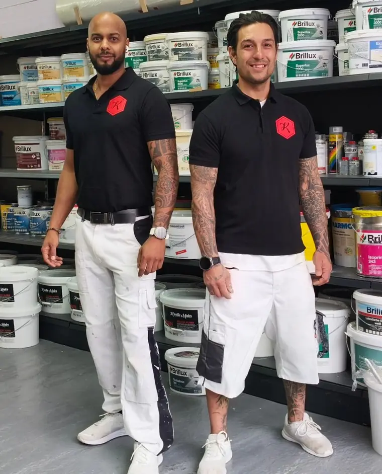 Maler Münchenstein: Kevin Bresler (links) und Stephan Bozzolo (rechts) von Kreativ Maler